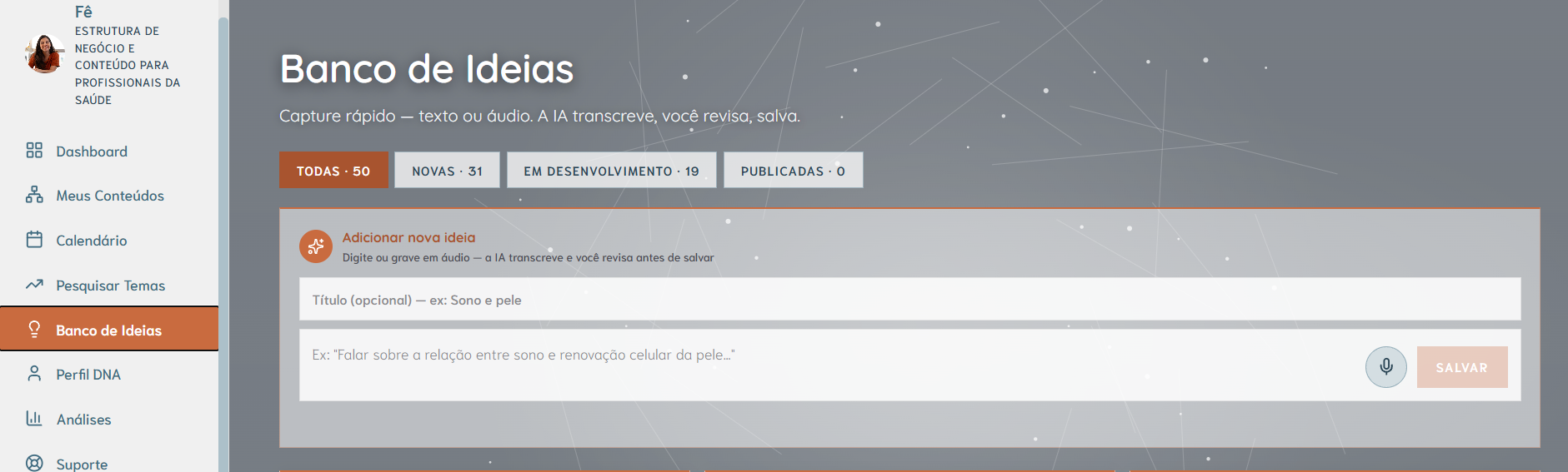 Banco de Ideias da ContextIA